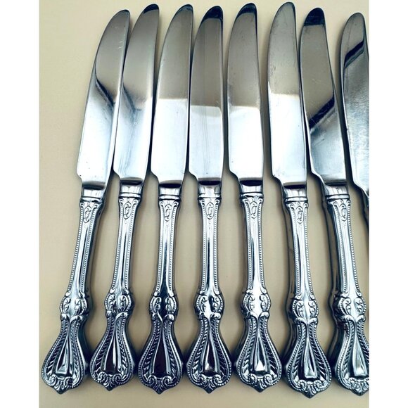 Set of 8 Towle OLD COLONIAL 18/10 Stainless Dinner Table Knives - Picture 7 of 9